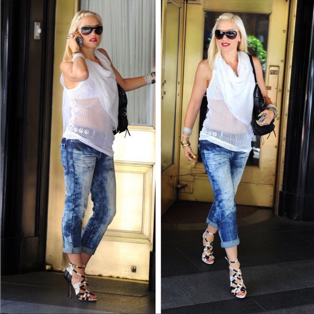 L.A.M.B Gwen Stefani Acid Wash Ankle Jeans
